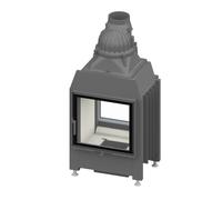 Insert de cheminée double face Schmid Lina TV 5557 s Front pivotant - Butoir de porte à droite / Face arrière pivotant - Butoir de porte à gauche