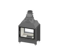 Insert de cheminée double face Schmid Lina TV 6751 s Front pivotant - Butoir de porte à droite / Face arrière pivotant - Butoir de porte à droite