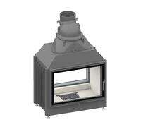 Insert de cheminée double face Schmid Lina TV 7363 s Front pivotant - Butoir de porte à gauche / Face arrière pivotant - Butoir de porte à droite