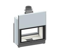 Insert de cheminée double face Schmid Lina TV 8757 h Front coulissant / Face arrière pivotant - Butoir de porte à droite
