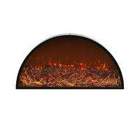 Insert de cheminée électrique, effet flamme réaliste 3D, télécommande, design décoratif pour la maison ou le bureau, non chauffant