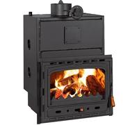 Insert de cheminée PRITY C W28 | 33,2 kW | réservoir 36 L | porte fonte