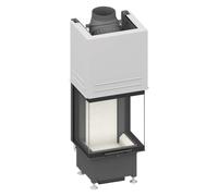 Insert de cheminée Schmid Ekko U 45(34)51 h - chamotte blanche - avec BRS