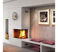 Insert de cheminée Spartherm Premium V-2R-55h - vitre d'angle droite