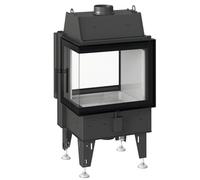 Insert de cheminée Tunnel Bef Twin 7 CL vitre d'angle gauche 1 face