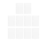 Insert de classeur A6 - 10 pièces - Pages de feuilles de poche transparentes | Meilleurs protecteurs de chargement pour photos, cartes postales, mots, cartes de présentation, magazine Stud
