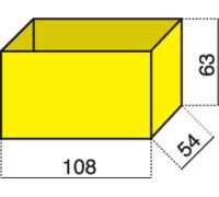 Insert de coffret de rangement Hünersdorff 624200 (L x l x H) 108 x 54 x 63 mm Nombre de compartiments: 1