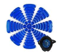 Insert de compression à froid pour casque de sécurité - Rafraîchissant réutilisable pour casque - Revêtement de casque réutilisable pour le cyclisme et la conduite avec gel thermorégulateur intégré