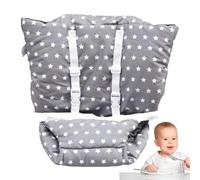 Insert De Coussin De Chaise Haute,Coussin De Chaise Haute, Housse de coussin de chaise à motif étoile, Tapis de doublure de coussin de siège respirant avec sangles, housse de coussin de chaise de bébé