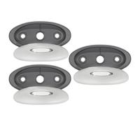 Insert de coussin ovale gris pour jacuzzi série J-300 (2007-2013) - Soutien confortable en polyuréthane pour la tête et le cou avec rétroéclairage texturé (1 pièce)