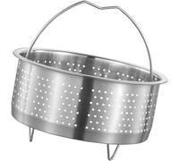 Insert de cuiseur vapeur, diamètre : 20 cm, en acier inoxydable, pour casserole, passoire ronde de 20 cm, pour cuire le riz, les légumes, le poisson, les pommes de terre, les œufs