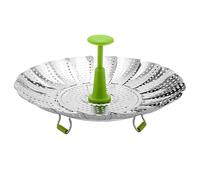 Insert de cuisson vapeur pliable en acier inoxydable - Avec poignée extensible - Pour la cuisine, la maison, la cuisine, les aliments, les petits de riz