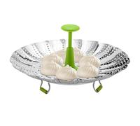 Insert de cuisson vapeur pliable en acier inoxydable, insert vapeur avec poignée extensible, pour cuire à la vapeur les petits de riz