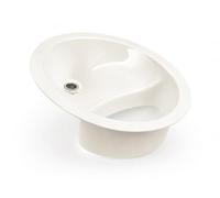 Insert de déviation pour toilette compostante en liquide par Free Range Designs | Séparateur universel facile à nettoyer en ABS (Blanc)