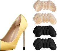 Insert de doublure de poignées de talon de granulés antidérapants pour les chaussures trop grandes, remplisseur de chaussures,