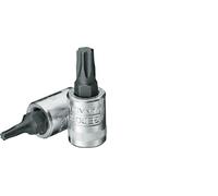 Insert de douille rouge 1/4" Gedore pour les vis Torx internes TX30 [2 pièces].