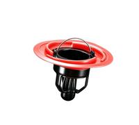Insert de Drain de de Salle de Bain, Red Blacks | Barrière latérale de drainage physique, insert amovible pour éliminer les débris collectés, adaptée douches