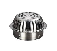 Insert de drainage arrondi durable en acier. Siphon de sol résistant à l'érosion pour éviter les blocages extérieurs. Dispositif de drainage de sol anti-fuite