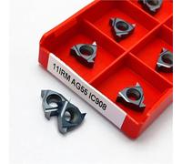 Insert de filetage 10 pièces, outil de fraisage de Machine CNC à filetage interne 11ERM 11IRM AG60 AG55 IC908 for l'acier inoxydable(11IRM AG55 IC908)