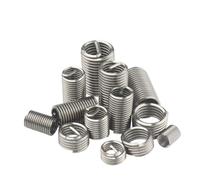 Insert de filetage de fil M8 * 1.25 * 1D, manchon de vis en acier inoxydable 304, douille de boulon M8, Inserts de filetage de fil de bobine hélicoïdale, 50 pièces
