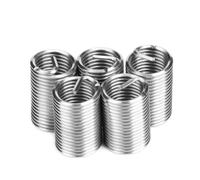 Insert de filetage hélicoïdal en fil d’acier inoxydable 304 M20, kit de réparation de filetages pour l’aluminium et le magnésium, insert de filetage résistant aux vibrations et à (5 pièces