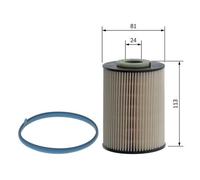 Insert de filtre à carburant - F026402128 - BOSCH