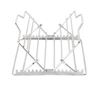 Insert De Grille De Gril Réglable - S'adapte Plateaux De 9 X 13 Pouces, Support De Rôtissage En Acier Inoxydable Durable | Accessoire De Rôtissage De Dinde, Aide À La Cuisson Au Four, Au Fumoir Et