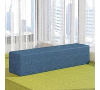 Insert de matelas de lit 150 cm, bleu, coussin de chevet réglable pour remplir l'espace entre la tête de lit et le mur, housse amovible pour un nettoyage facile