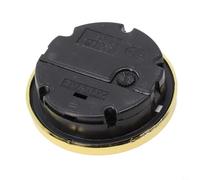 Insert de mouvement d'horloge à quartz de 65 mm avec bordure dorée et chiffres arabes argentés, pièce de rechange à faire soi-même pour réparer des horloges cassées, lentille transparente, cadran