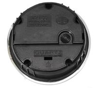 Insert de mouvement d'horloge à quartz de 65 mm pour bordure dorée, chiffres arabes, cadran blanc, pièces de rechange pour projets de réparation de décoration d'intérieur (argenté)