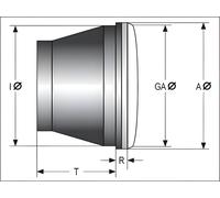 Insert de phare principal HIGHSIDER 7 pouces LED type 8