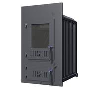 Insert de poêle en faïence Schmid SD 11 E - charnière de porte gauche