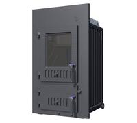 Insert de poêle en faïence Schmid SD 9 E - charnière de porte gauche