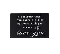 Insert de portefeuille gravé pour lui - Cadeau de Saint-Valentin pour lui - Cadeau romantique pour petit ami