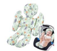 Insert de poussette pour bébé - Coussin de soutien de la tête et du corps | Doublure de siège à cinq points pour siège auto, poussette, porte-bébé, berceau | Insert Newboorn doux et respirant pour la