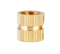 Insert de réparation de filetage, inserts de filetage en cuivre, filetage d'impression 3D, écrou d'insertion intégré, moulage par injection de chaleur thermofusible(5MM*M4*7MM)