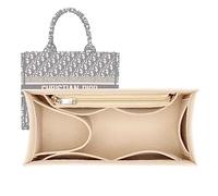 Insert de sac à main pour dior livre fourre-tout organisateur de grand sac organisateur de sac épaississement du fond 2008khaki-XL Large