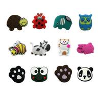 Insert de tennis de dessin animé : accessoire de contrôle des vibrations amusant, ensemble mignon de silencieux animal | Outil d'amortisseur de sport, ornement de raquette personnalisé pour
