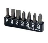 Insert de tournevis hexagonal TOPTUL 7 pièce (SL, PH)