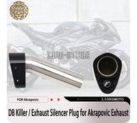 Insert d'échappement universel DB Killer pour moto Akrapovic, déflecteur de silencieux, réducteur de bruit, accessoires de moto noir