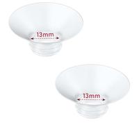 Insert d'embout 2 pièces 13 mm, compatible avec Momcozy Air1/W1/M9/M6/M5/S12 Pro/V1 Pro/V2 Pro, et tire-lait pour Spectra/Medela/Elvie/NCVI/TSRETE/eufy/Lansinoh/Paruu/MomMed