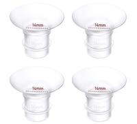 Insert d'embout 4 pièces 14 mm, compatibles avec Momcozy M9/M6/M5/S12 Pro/S9 Pro, pour Medela/Spectra/Lansinoh/eufy, embout 24mm - Réduit le tunnel à la taille adaptée