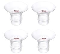 Insert d'embout 4 pièces 16 mm, compatibles avec Momcozy M9/M6/M5/S12 Pro/S9 Pro, pour Medela/Spectra/Lansinoh/eufy, embout 24mm - Réduit le tunnel à la taille adaptée