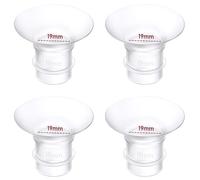 Insert d'embout 4 pièces 19 mm, compatibles avec Momcozy M9/M6/M5/S12 Pro/S9 Pro, pour Medela/Spectra/Lansinoh/eufy, embout 24mm - Réduit le tunnel à la taille adaptée