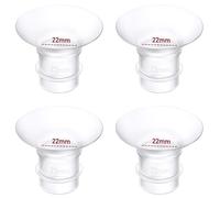 Insert d'embout 4 pièces 22 mm, compatibles avec Momcozy M9/M6/M5/S12 Pro/S9 Pro, pour Medela/Spectra/Lansinoh/eufy, embout 24mm - Réduit le tunnel à la taille adaptée
