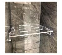 Insert d'étagère en acrylique transparent pour niche de douche, séparateur de carrelage et feuille de drainage, 20,1 x 24,9 x 0,8 cm