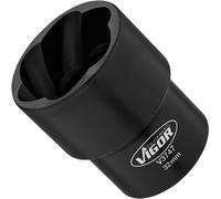 Insert d'extraction de rainure en spirale ∙ V3747 ∙ 1/2 pouce (12,5 mm) carré creux ∙ Extracteur de vis extérieur profil ∙ SW 32 mm