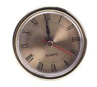 Insert d'horloge à quartz de 65 mm avec chiffres romains, mouvement d'horloge rond de rechange pour projets d'artisanat et décoration murale de la maison, compatible avec les horloges populaires en