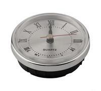Insert d'horloge à quartz de 65 mm avec chiffres romains, mouvement d'horloge rond de rechange pour projets d'artisanat et décoration murale de la maison, compatible avec les horloges populaires en