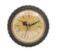 Insert d'horloge à quartz, mouvement classique de 150 mm avec chiffres romains pour projets de réparation de décoration d'intérieur, ton doré